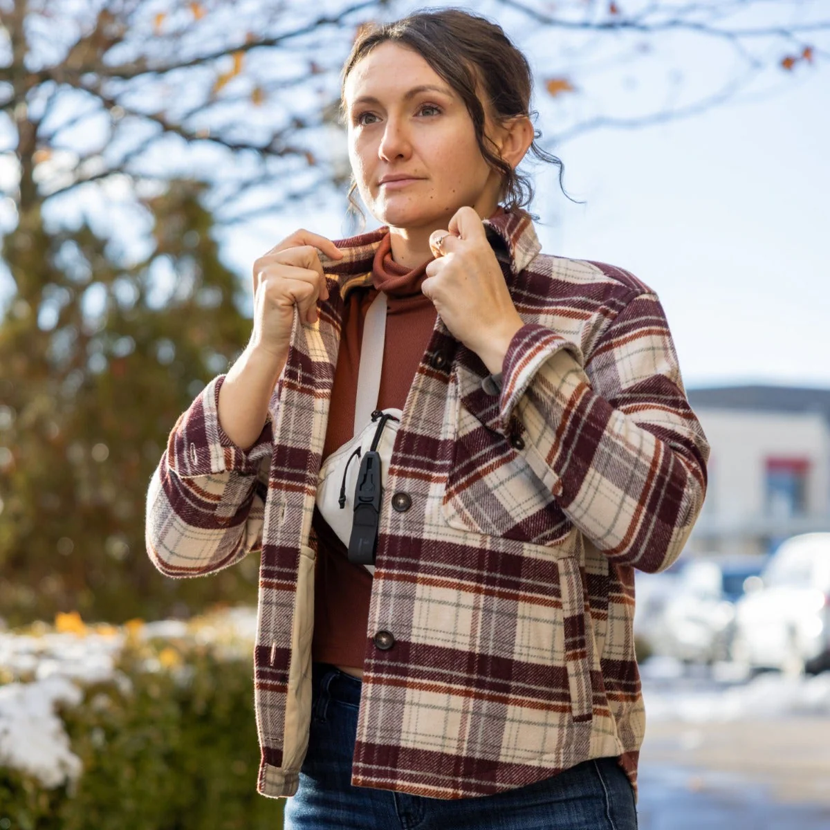 Lena Women's Shirt Jacket - Image 8