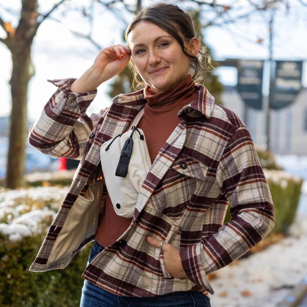 Lena Women's Shirt Jacket - Image 9