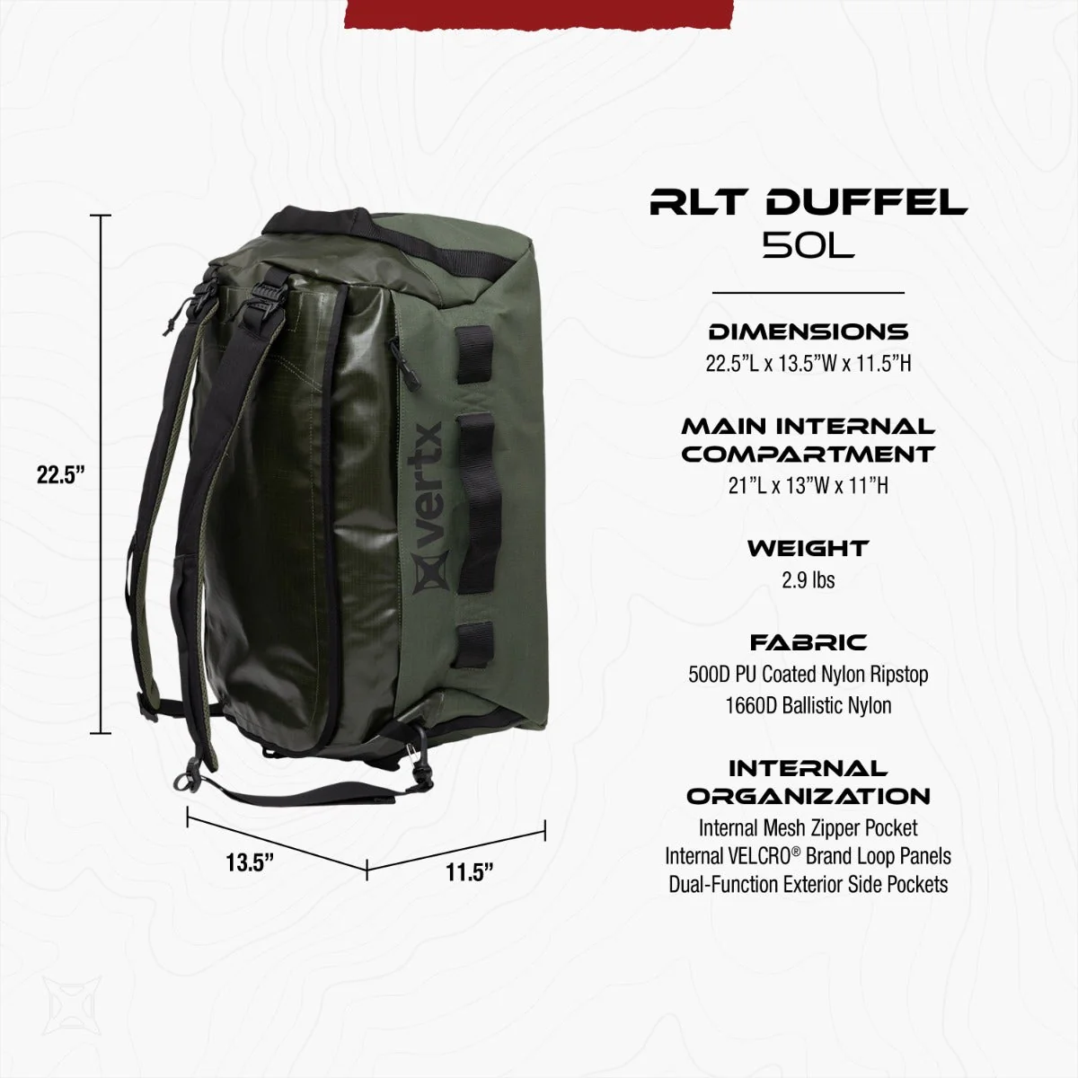 RLT 50L Duffel Bag - Image 3