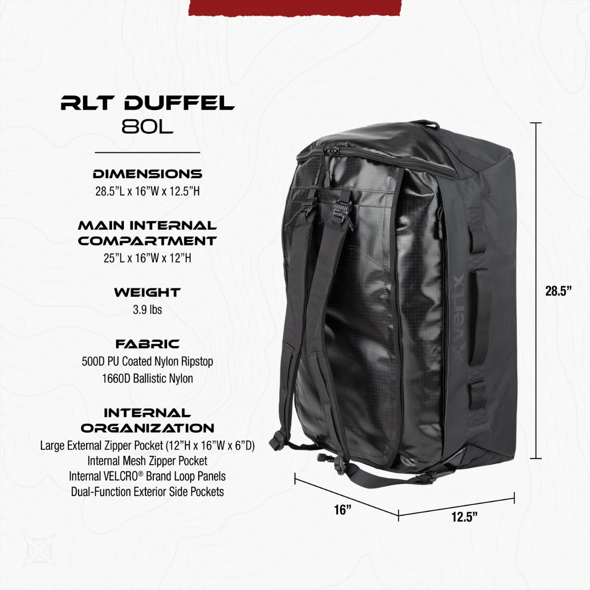 RLT 80L Duffel Bag - Image 15