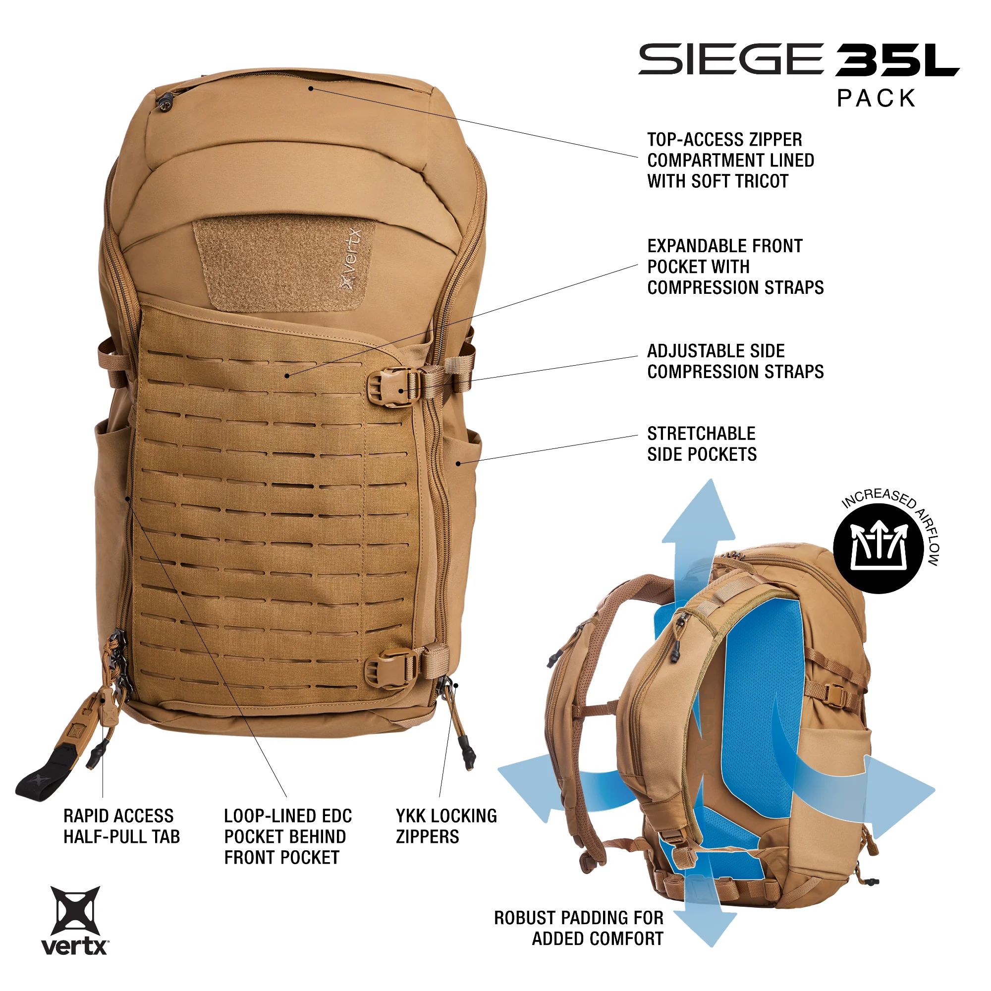 Siege 35L Tactical Backpack - Image 3
