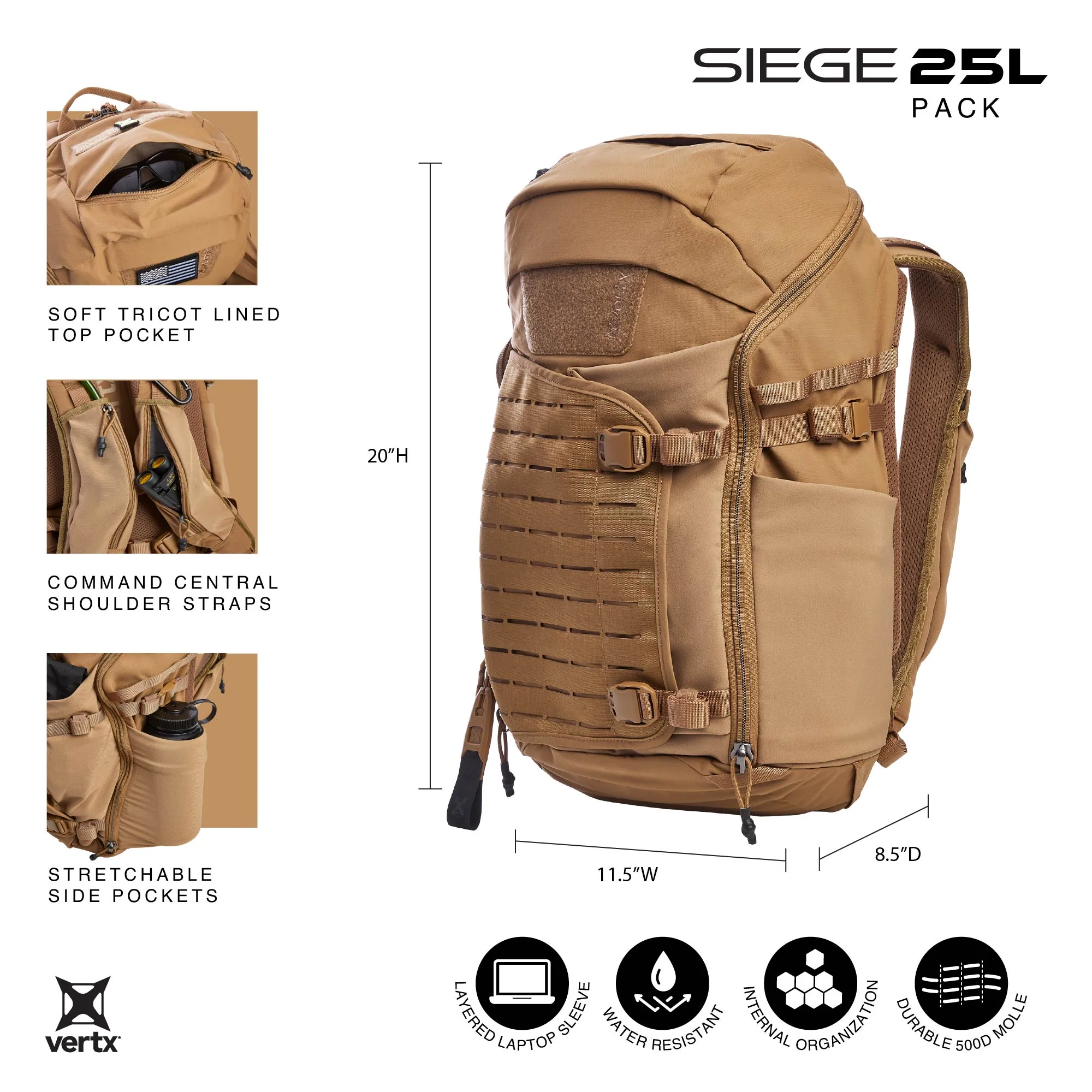 Siege 25L Tactical Backpack - Image 11