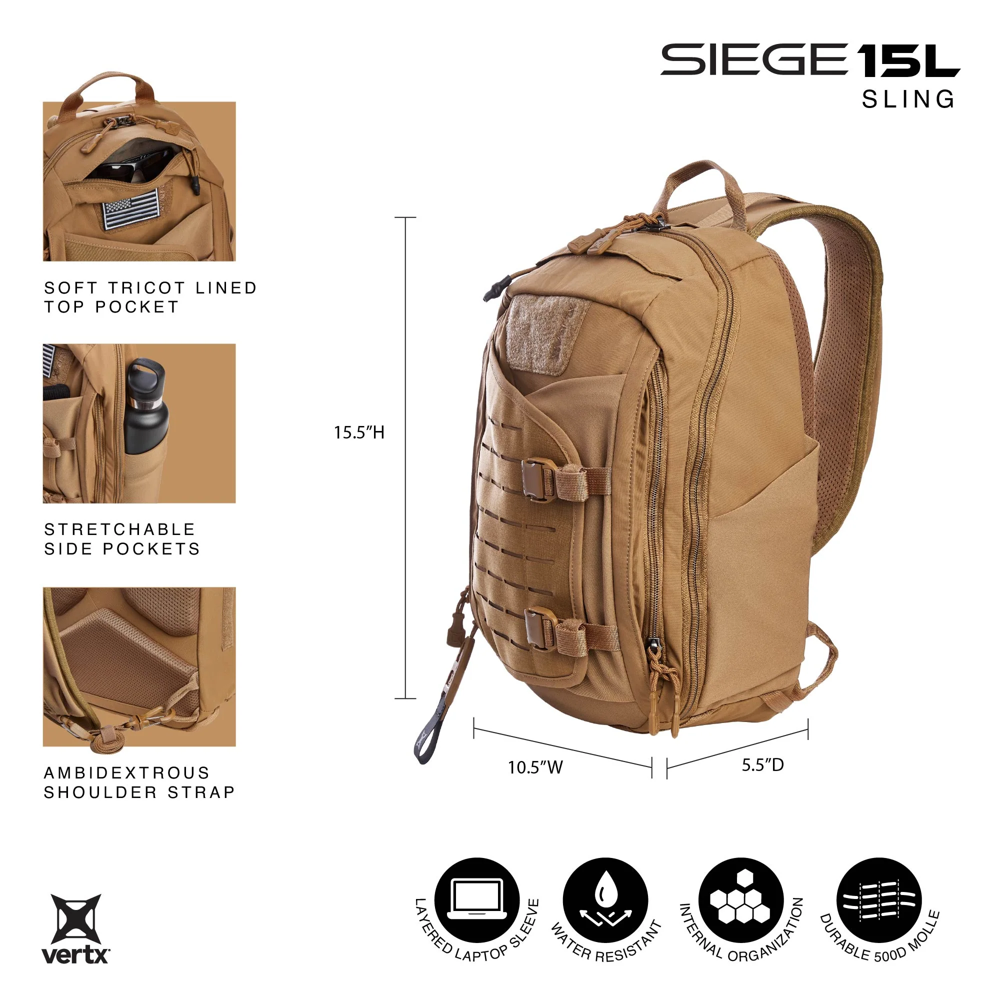 Siege 15L Tactical Sling - Image 10